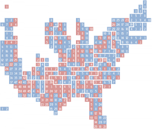 Cartograph by districts of 111th US House of Representatives Cartograph by districts of 111th US House of Representatives